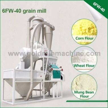 6FW-30 Small scale grain mill machine